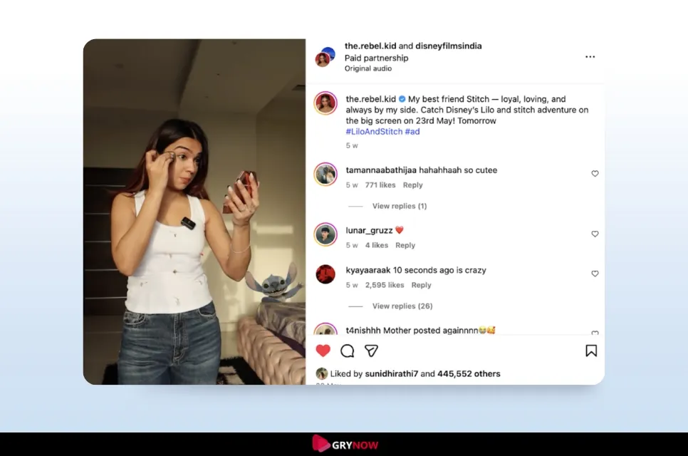 Top Entertainment Influencers in India